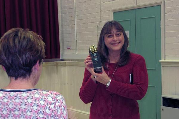 6. Priscilla won the raffle prize.JPG -                                